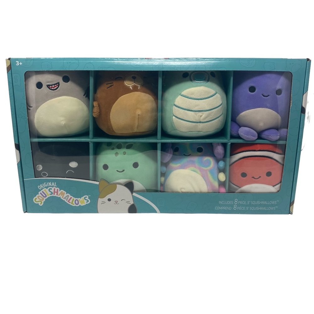 Squishmallows 8 Pack 5" Sealife Set Collection NEW